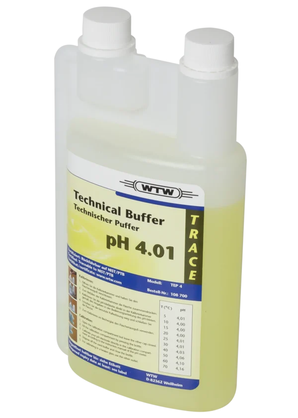 TEP 4 WTW | Solución tampón (buffer) técnica de pH 4,01, botella de 1 L