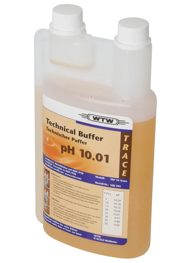 TEP 10 Trace WTW | Solución tampón (buffer) técnica de pH 10,01, botella de 1 L